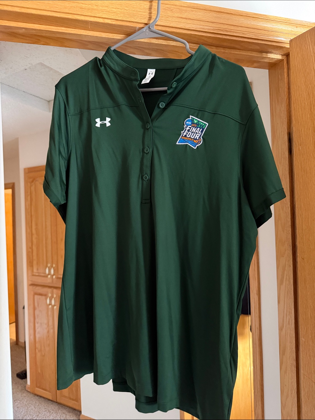 Under Armour Green ShortSleeve Final Four Polo  2019 Minneapolis Final Four